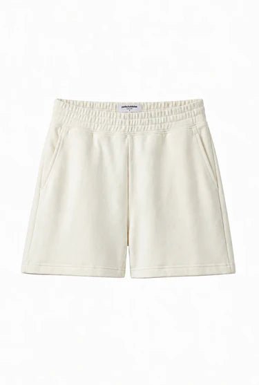 Perfect White Tee Bari French Terry Sweat Short in Bright Ivory
