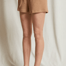 Perfect White Tee Clapton Boucle Sweatshort in Walnut - Estilo Boutique