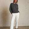 Perfect White Tee Janet Sweater in Charcoal