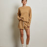 Perfect White Tee Layla Short in Suede