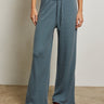 Perfect White Tee Maddie Brushed Waffle Drawstring Pant in Slate