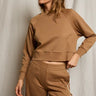 Perfect White Tee Nell Sweatshirt in Mocha