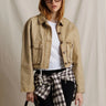 Perfect White Tee Paloma Utility Jacket in Warm Ochre