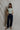 Perfect White Tee Sloane French Terry Sweatshirt in Teal Navy Stripe
