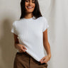 Perfect White Tee Suri Rib Tee in White