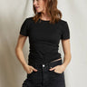 Perfect White Tee Tai Crew Tee in True Black - Estilo Boutique