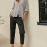 Pharaoh Andy Pant in Paperweight Cotton Vintage Black