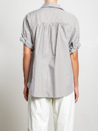 Pharaoh Claude Shirt Stripe in Olive