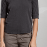 Pharaoh Giada Slim Crew in Supima Slub in Vintage Black