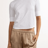 Pharaoh Giada Slim Crew in Supima Slub in White
