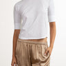 Pharaoh Giada Slim Crew in Supima Slub in White