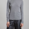 Pharaoh Jimmy Long - Sleeve Tee in Cashmere Rib in Heather Grey