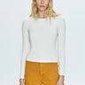 Pistola Bailey Crewneck Top in Ivory - Estilo Boutique