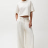 Pistola Delphine Pleated Wide in Off White
