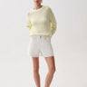 Pistola Kennedy Mid Rise Shorts in Antique White