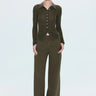 Pistola Korey Fitted Rib Cardigan in Sequoia