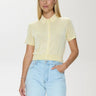 Pistola Lucca Short Sleeve Polo Sweater in Pale Yellow