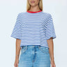 Pistola Mae Cropped Tee in Maritime Red