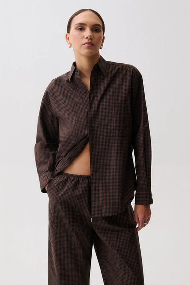 Pistola Mila Button Down Wrap Top in Hot Toddy