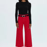 Pistola Penny Crop Wide Leg in Ruby - Estilo Boutique