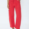 Pistola Sabrina Curved Utility Pant in Maraschino