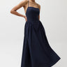 Pistola Sadee Open Back Dress in Navy Ship