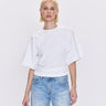 Pistola Veronica Kimono Sleeve Fitted Tee in Le Blanc