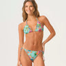 PQ Swim Lettuce Edge Triangle Top in Solana