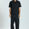 Rag & Bone Slim Polo in Tech Pique in Black
