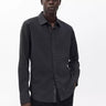 Rag & Bone Tomlin Stretch Dobby Shirt in Charcoal Grey