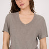 Ragabond Hemp V - Neck Tee in Smokey - Estilo Boutique