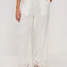 Rails Emmie Embroidery Pant in White Palm