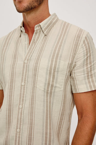 Rails Fairfax Shirt in Heather Dune Stripe