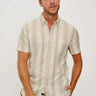 Rails Fairfax Shirt in Heather Dune Stripe