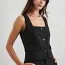 Rails Guilia Vest in Black Twill - Estilo Boutique