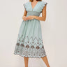 Rails Roxanne Dress in Ocean Palms Embroidery