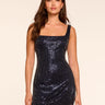 Ramy Brook Andrea Beaded Mini Dress in Navy