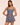Ramy Brook Bernadette Printed Mini Short in Indigo Stripe