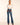Ramy Brook Cindy Faux Suede Trim Flare Jean in Medium Wash