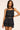 Ramy Brook Evelynn Smocked Waist Mini Dress in Black