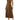 Ramy Brook Marcia Faux Suede V - Neck Midi Dress in Coffee