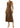 Ramy Brook Marcia Faux Suede V - Neck Midi Dress in Coffee