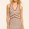 Ramy Brook Marta Dress in Coffee Stripe