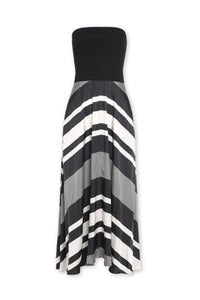 Ramy Brook Oakley Dress in Black Stripe
