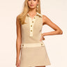 Ramy Brook Sarah Lurex Tweed Sleeveless Mini Dress in Sandstone Tweed