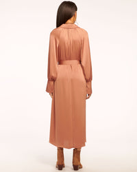 Ramy Brook Cecilia Belted Midi Dress in Saddle