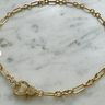 Ruby & Violet Link Necklace with Pave Clasp - Estilo Boutique