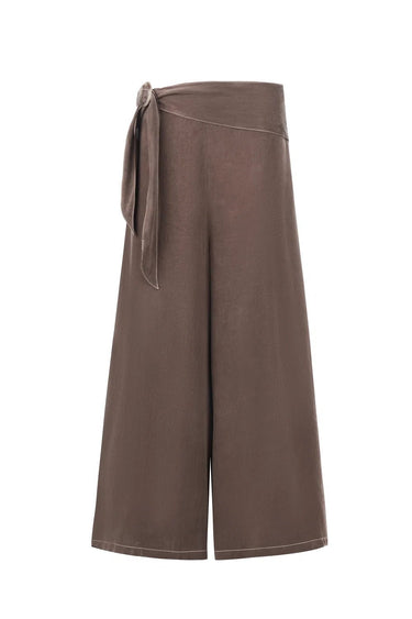 Sancia The Luna Cupro Pants in Truffle