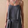 Sancia The Rylen Cupro Top in Slate
