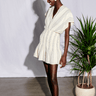 Saylor Astrud Mini Dress in Cream/Navy - Estilo Boutique